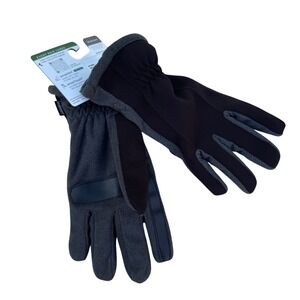 Isotoner Mens smartDri smartTouch Gloves Dark Charcoal Gray Eco Comfort LG 675M3